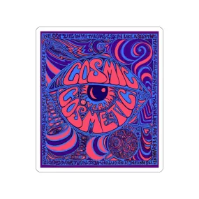 Cosmic Over Cosmetic Die-Cut Sticker - Purple Neon