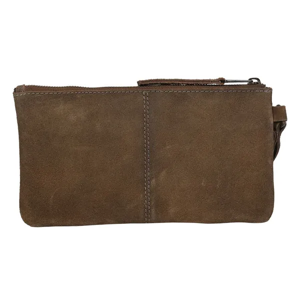 COWHIDE SADDLE TRAMP WRISTLET