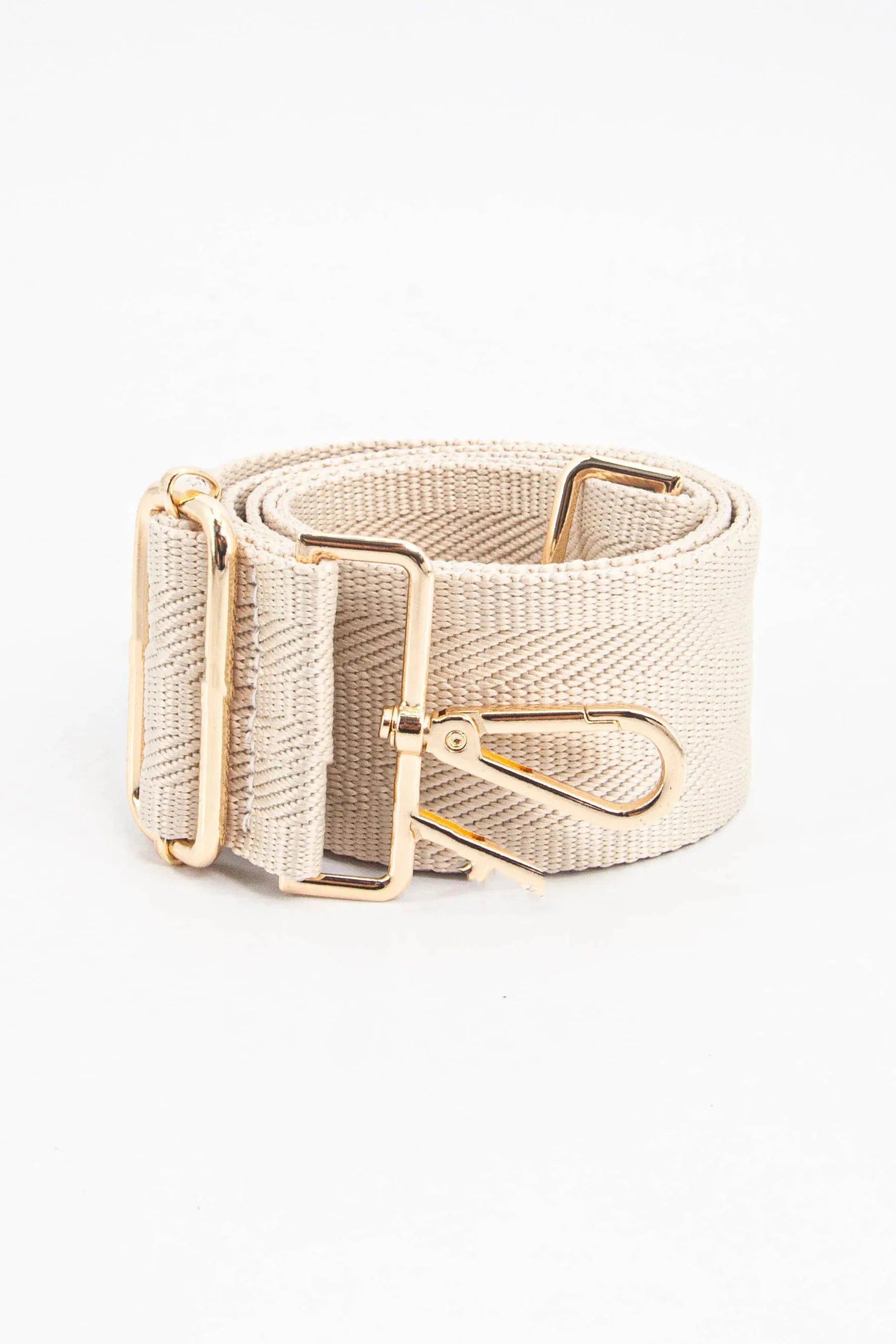 Cream Woven Bag Strap