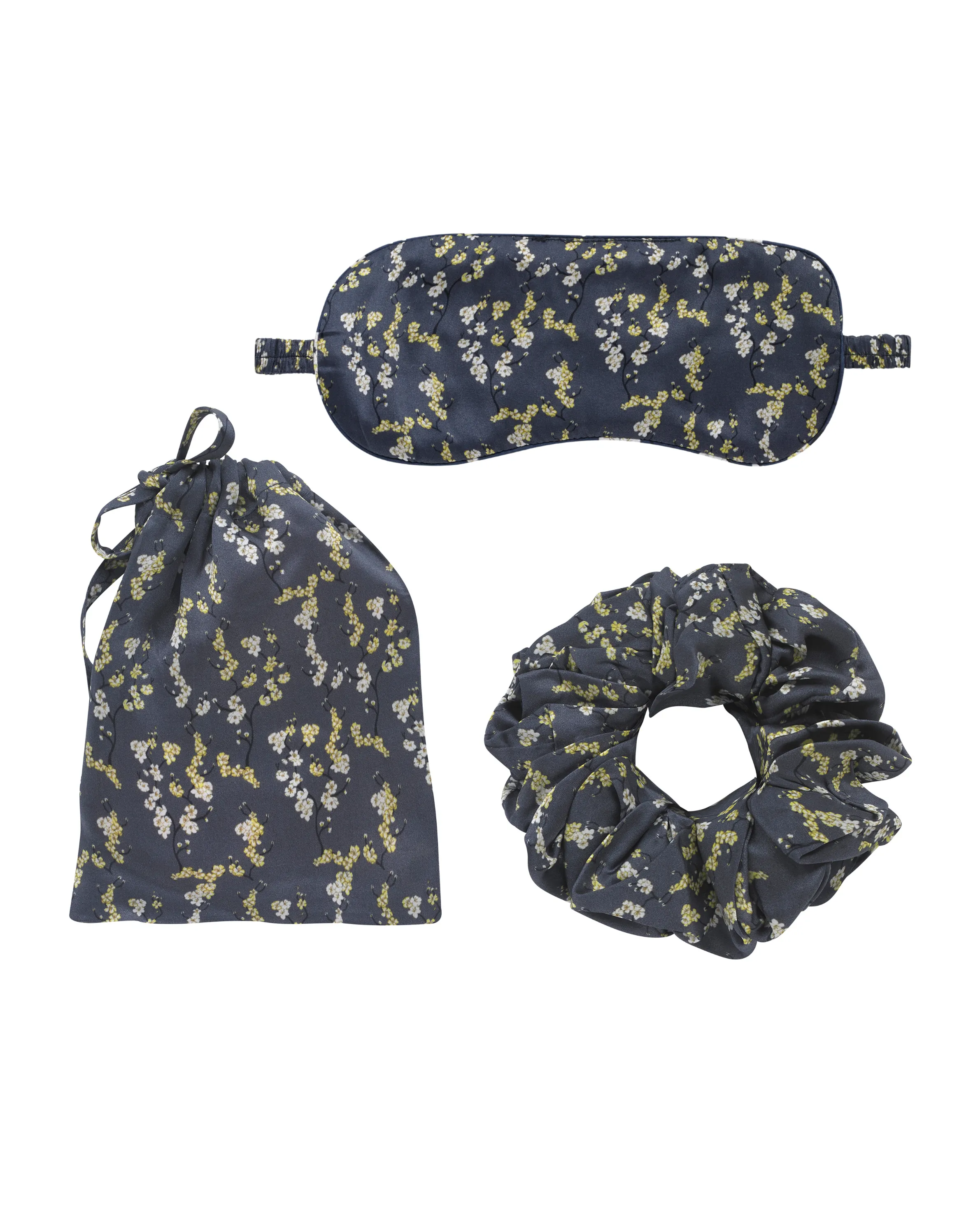 Cupro Scrunchie & Eye Mask Set Hawthorn Collection