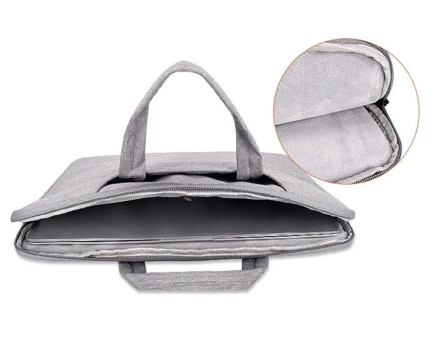 Custom Logo Waterproof Business Computer Laptop Bag Sleeve-Grey