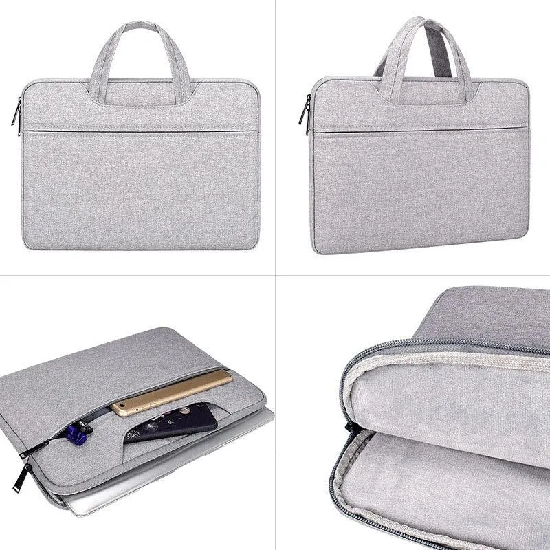 Custom Logo Waterproof Business Computer Laptop Bag Sleeve-Grey