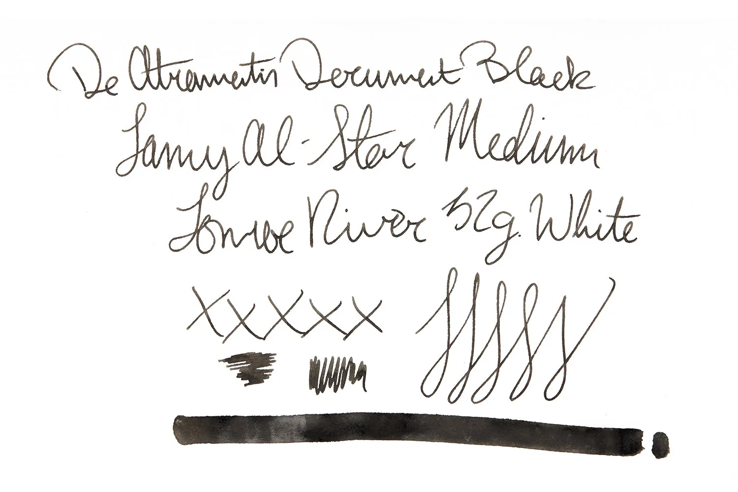 De Atramentis Document Ink Black - Ink Sample