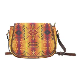 Dessert Geo Yellow Red Saddle Bag/Small