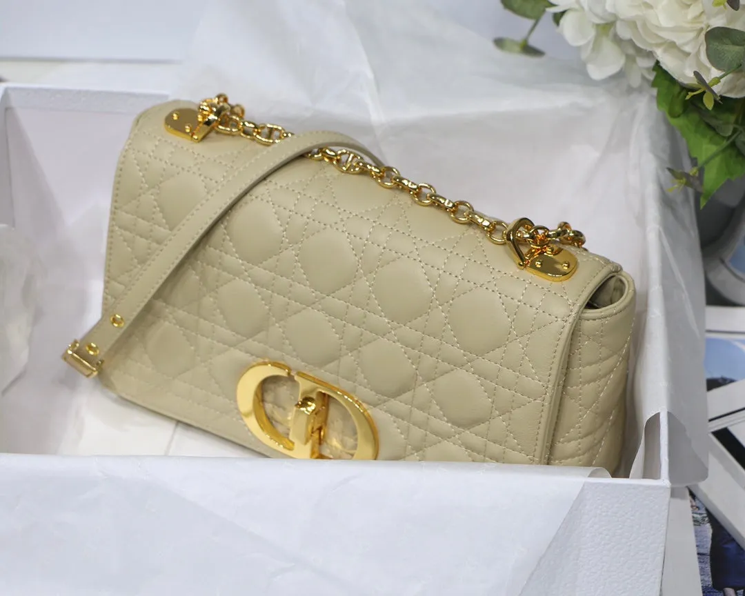 DI Small Caro Bag Light Yellow For Women 8in/20cm CD M9241UWHC_M26Y