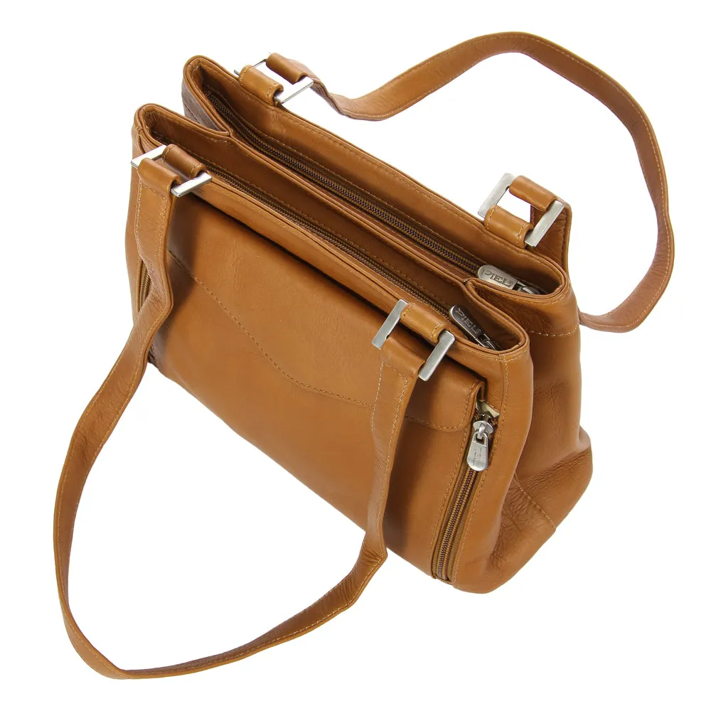 DOUBLE COMPARTMENT SHOULDER BAG