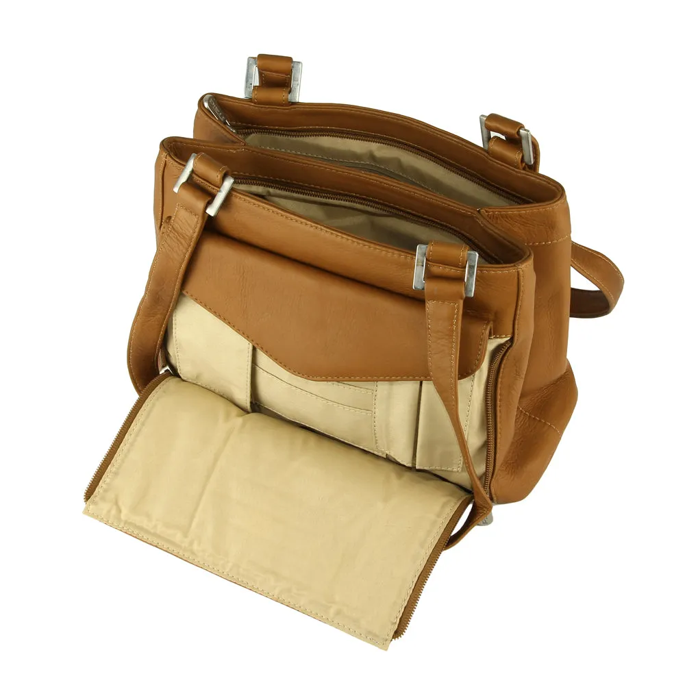 DOUBLE COMPARTMENT SHOULDER BAG