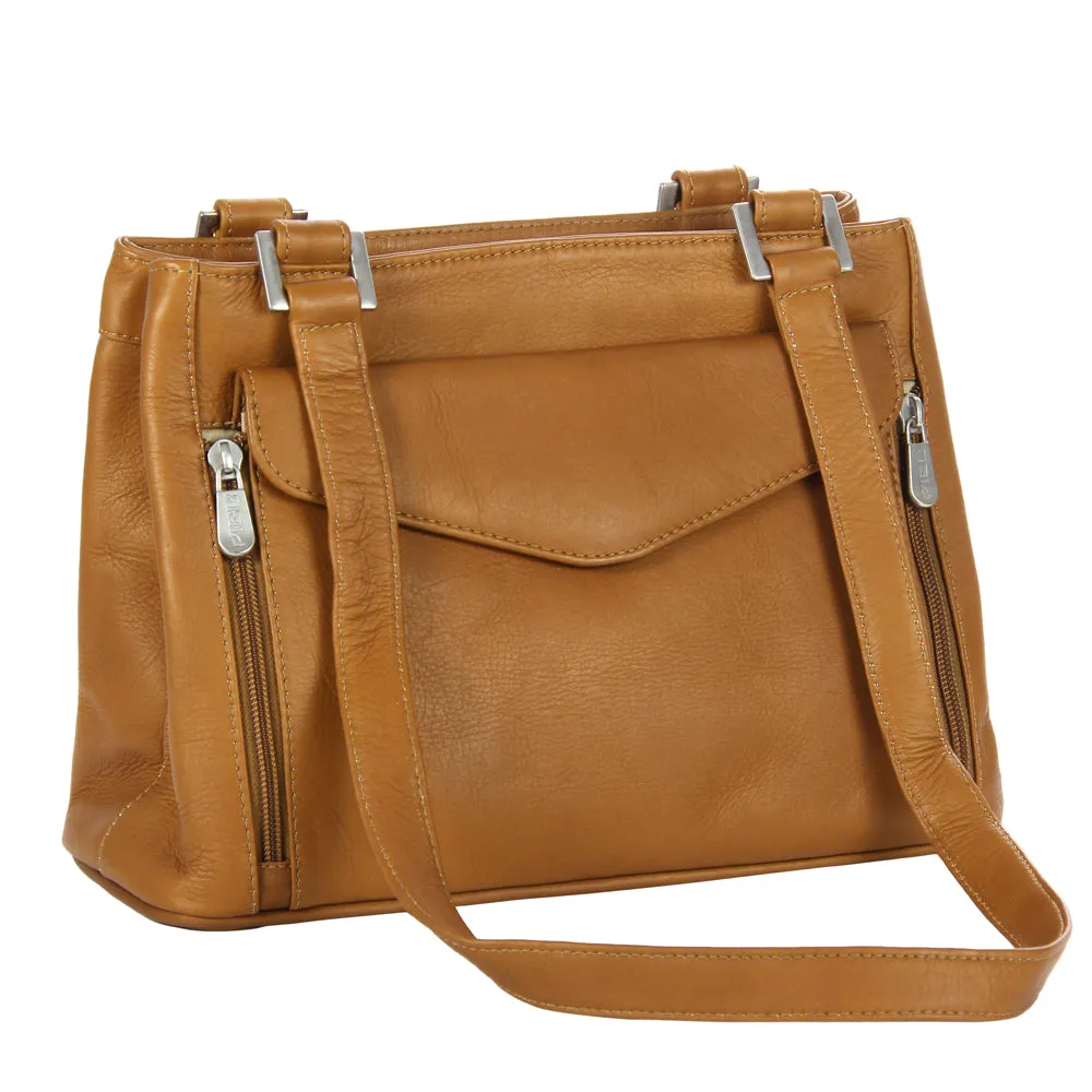 DOUBLE COMPARTMENT SHOULDER BAG