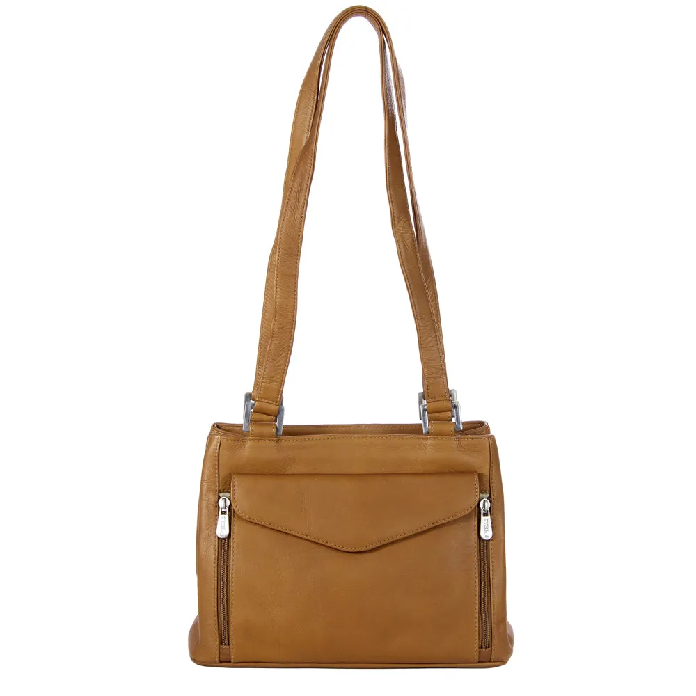 DOUBLE COMPARTMENT SHOULDER BAG