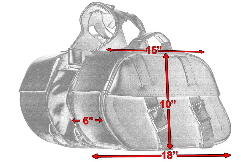 DS342 Two Strap Saddle Bag