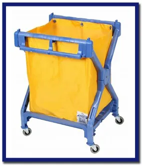 Edco Deluxe Plastic Scissor Trolley Complete With Bag - 1 Unit