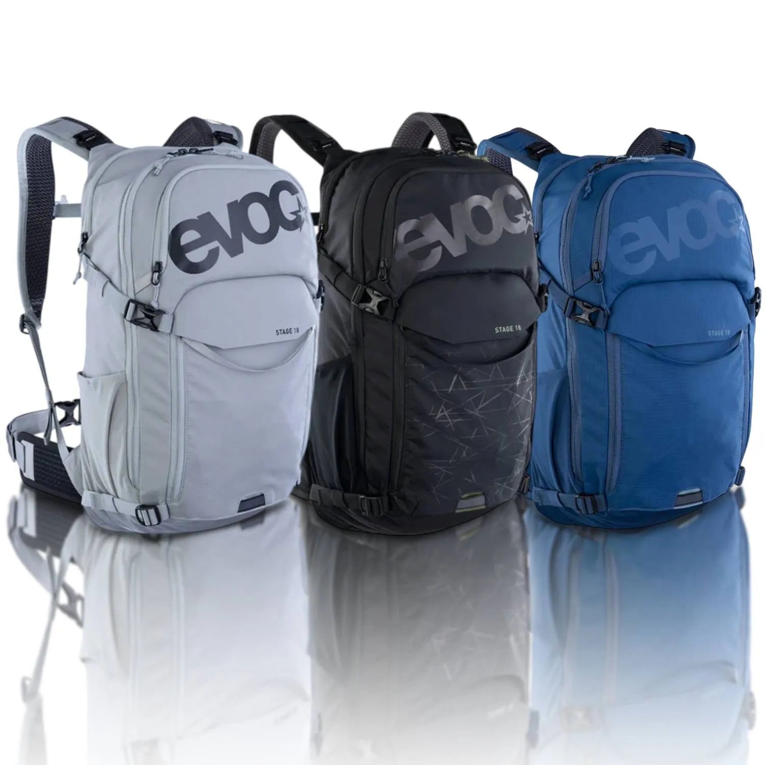 EVOC Stage 18 Hydration Bag -  Versatile 18L Daypack for Mountain Biking and Hiking