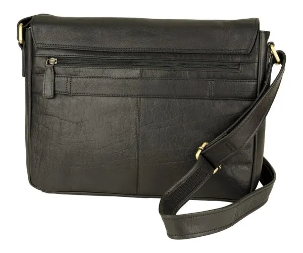 Franco Bonini - 16-0020 Leather computer satchel - Black