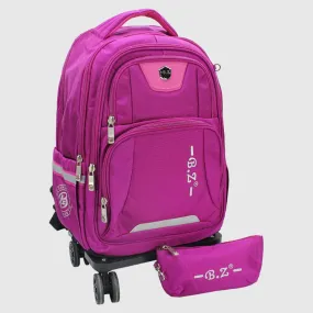 Fuchsia 20 Inches Trolley Bag   Pencil Case