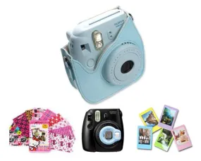 Fujifilm Bundle Set Film Sticker / Case for Fuji Instax  Mini 8 - Blue