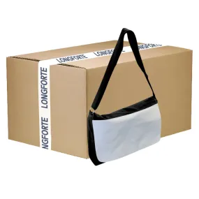 FULL CARTON - 25 x LARGE SHOULDER BAGS with POCKETS - 38cm x 30cm - BLACK