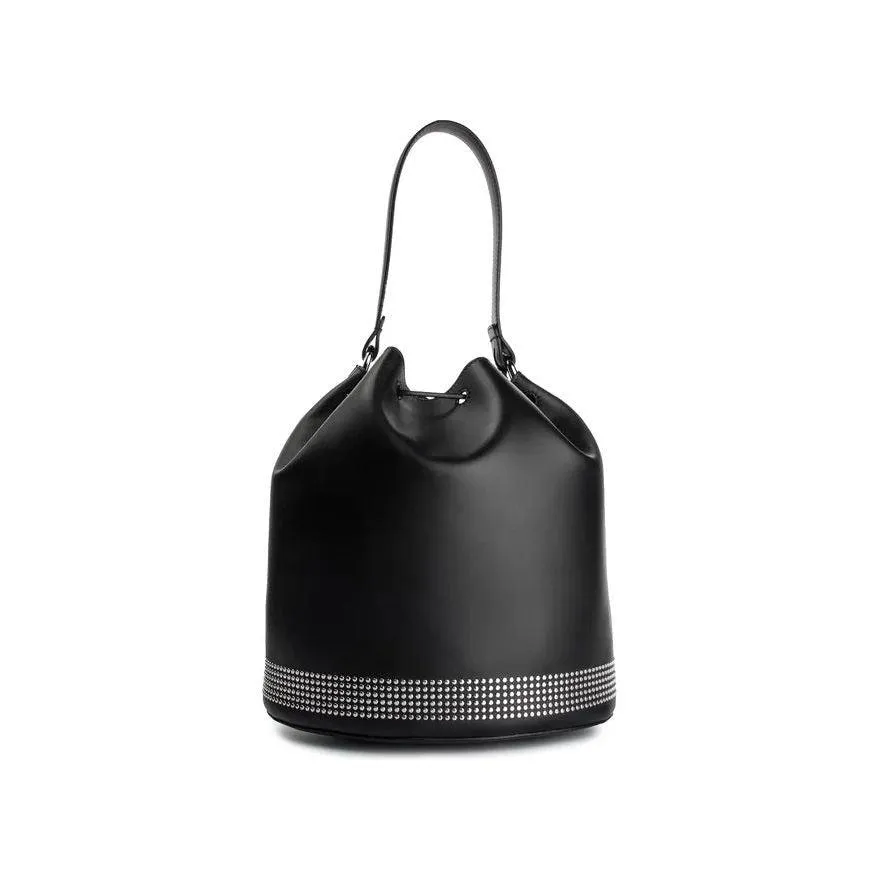 Furla Corona Drawstring Bag - Black