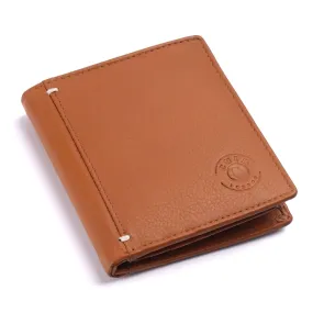 Genuine Brown Leather RFID Wallet for Men | Buff and Cow Leather | 7 Card Slots