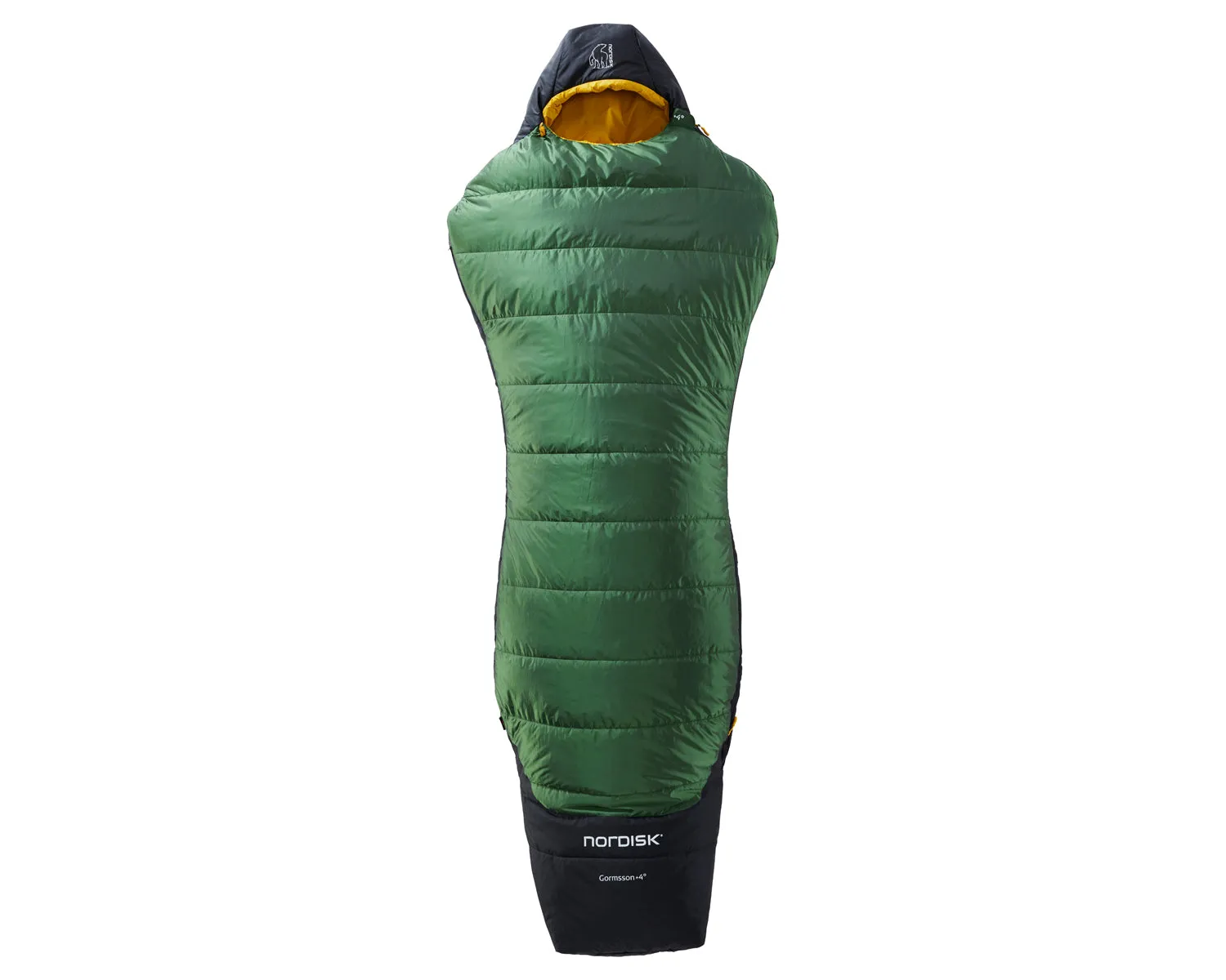 Gormsson  4° Curve sleeping bag - Artichoke Green/Mustard Yellow/Black