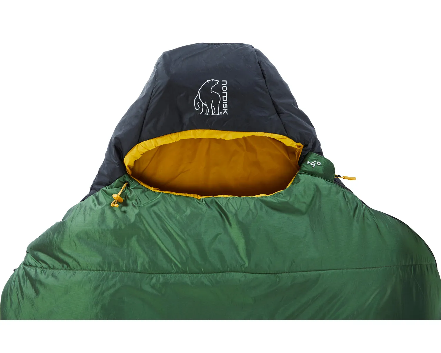 Gormsson  4° Curve sleeping bag - Artichoke Green/Mustard Yellow/Black