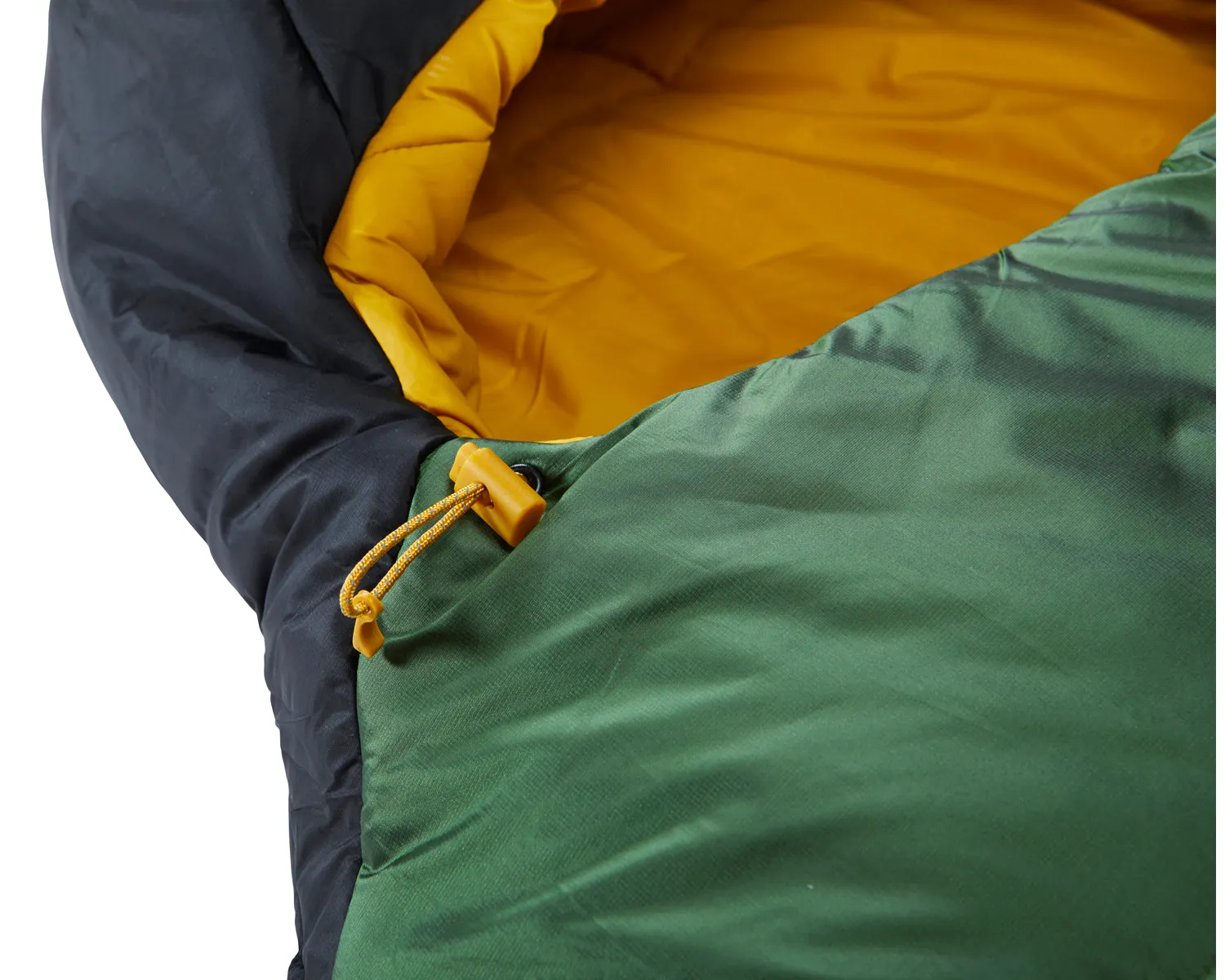 Gormsson  4° Curve sleeping bag - Artichoke Green/Mustard Yellow/Black