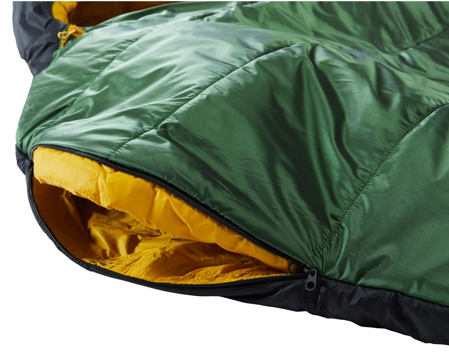 Gormsson  4° Curve sleeping bag - Artichoke Green/Mustard Yellow/Black