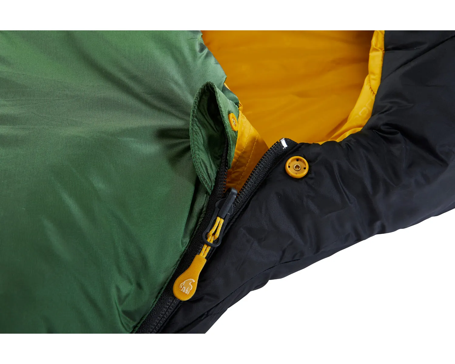 Gormsson  4° Curve sleeping bag - Artichoke Green/Mustard Yellow/Black