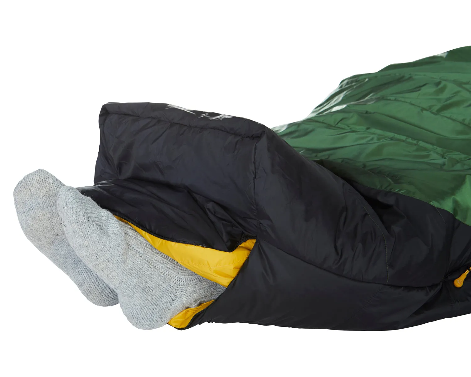 Gormsson  4° Curve sleeping bag - Artichoke Green/Mustard Yellow/Black