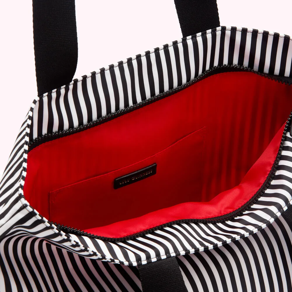 HEART AND STRIPES NYLON BEA TOTE