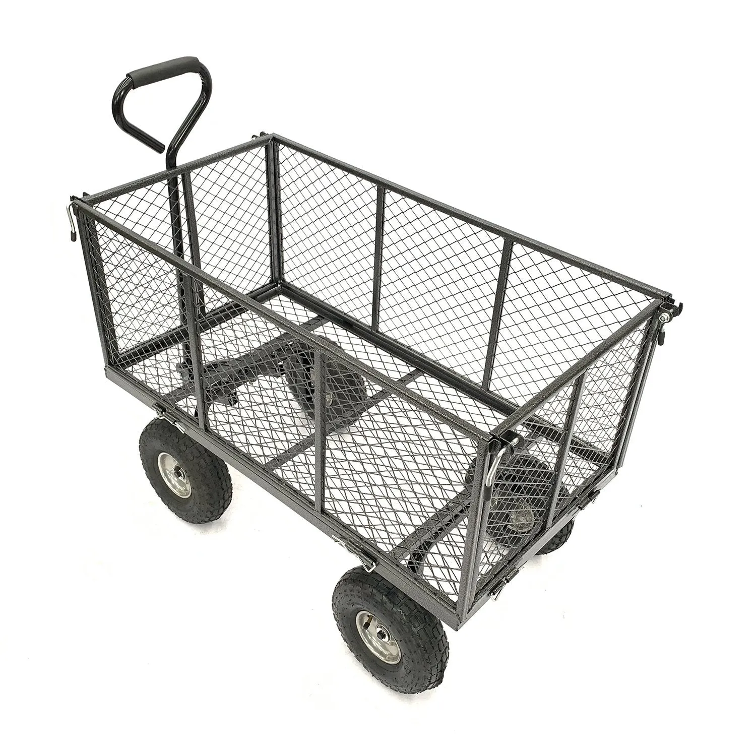 Heavy-Duty 300kg Steel Mesh Garden Cart, 10in Tires Wallaroo