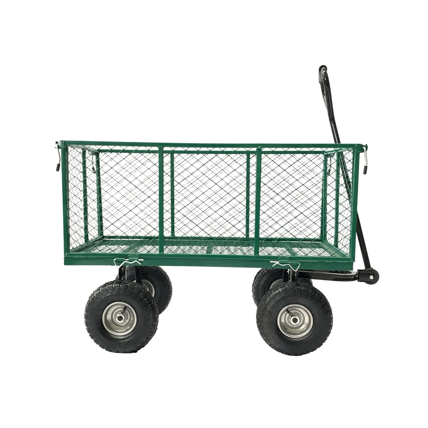 Heavy-Duty Steel Mesh Garden Trolley Cart with 300kg Capacity