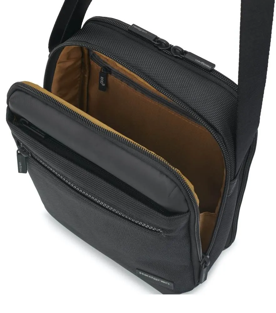 Hedgren INC Men's Vertical Crossover 10" Tablet Bag with RFID