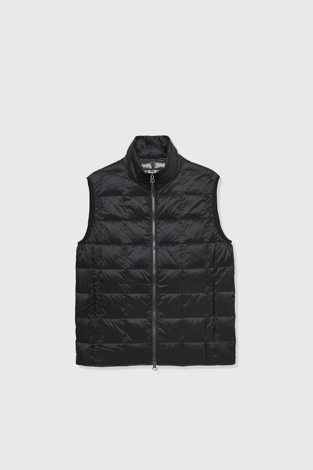 High Neck Down Vest - Black