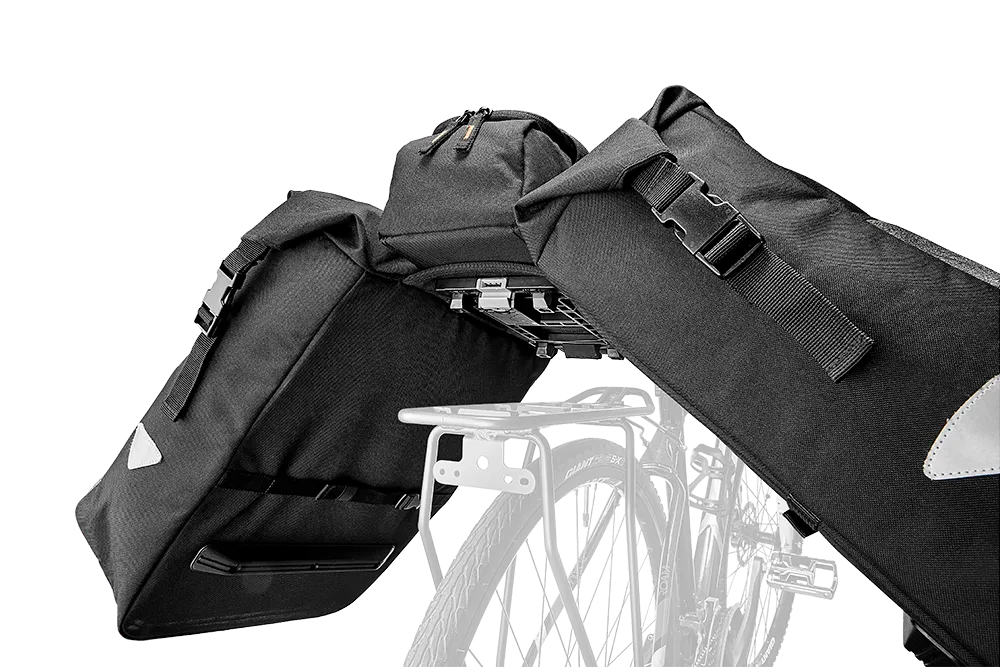 IBERA Bike MIK Panniers Bag Clip-On Triple Bags  | IB-BA26