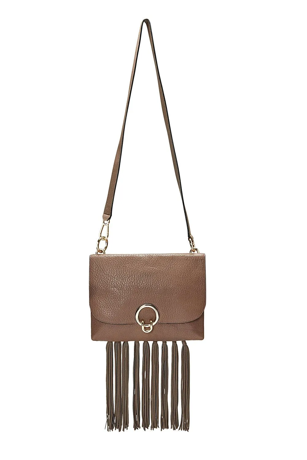 Isabel Large Shoulder Bag With Fringe