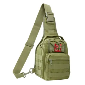 JUNSUNMAY J014 10L Waterproof Outdoor Sports Chest Pack Crossbody Bag(Army Green)