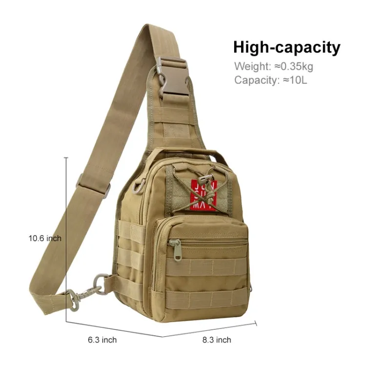 JUNSUNMAY J014 10L Waterproof Outdoor Sports Chest Pack Crossbody Bag(Army Green)