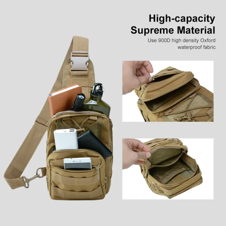 JUNSUNMAY J014 10L Waterproof Outdoor Sports Chest Pack Crossbody Bag(Army Green)