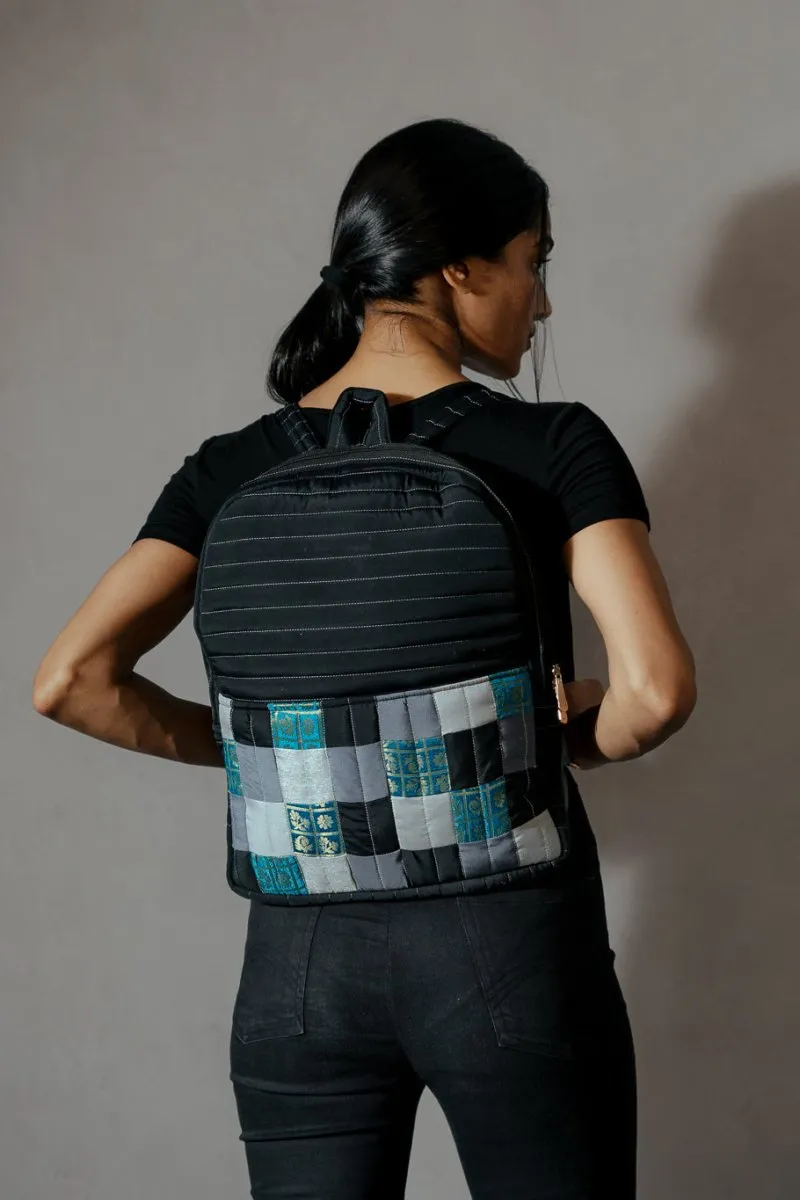 Kaushiki Petite Silk Patchwork Backpack