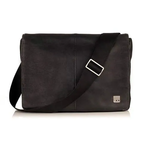 Knomo Kinsale Mens 13" Laptop Messenger - Black