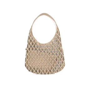 LARGE LATTICE STUD BAG