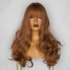 LAUREN Caramel Brown Fringe Wig