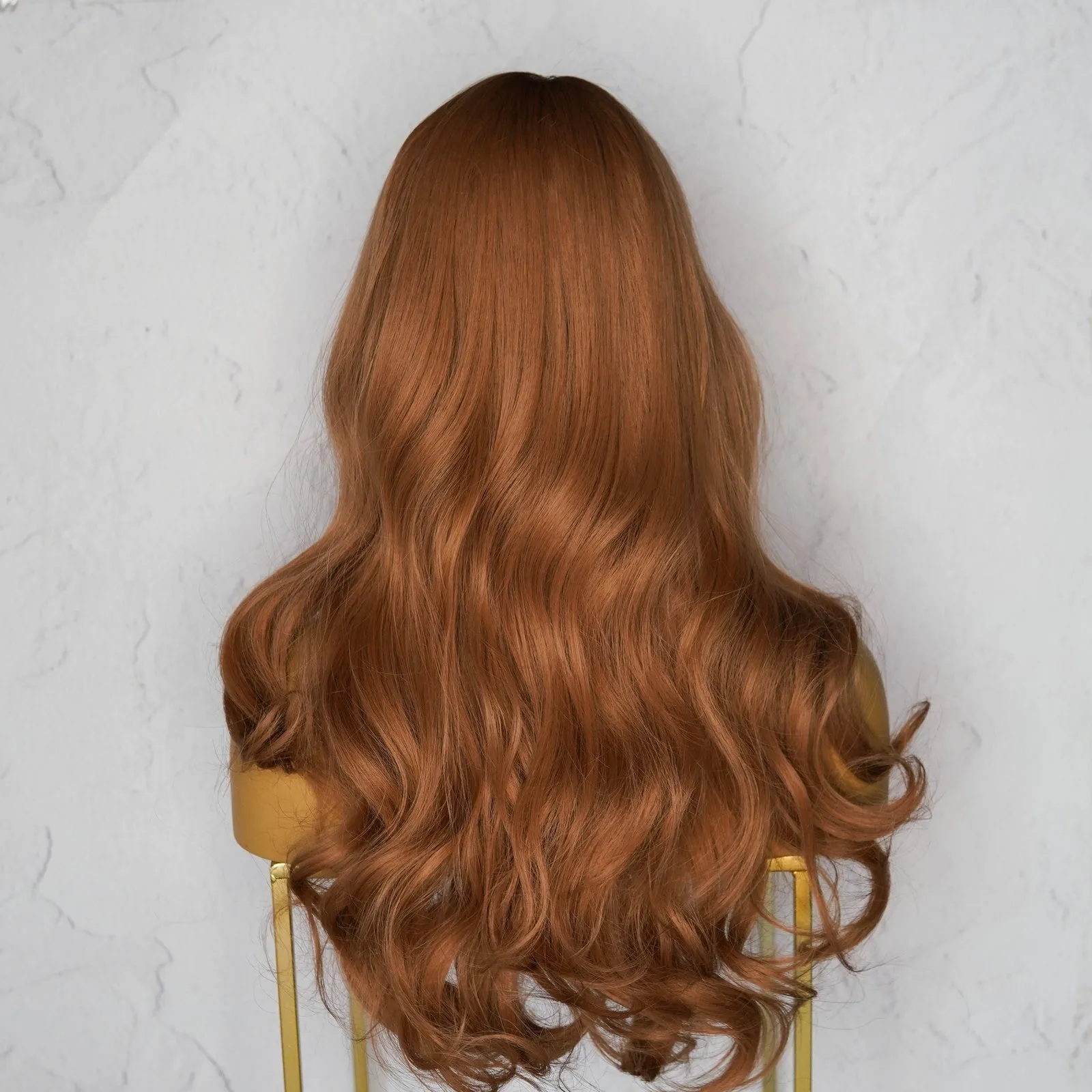 LAUREN Caramel Brown Fringe Wig