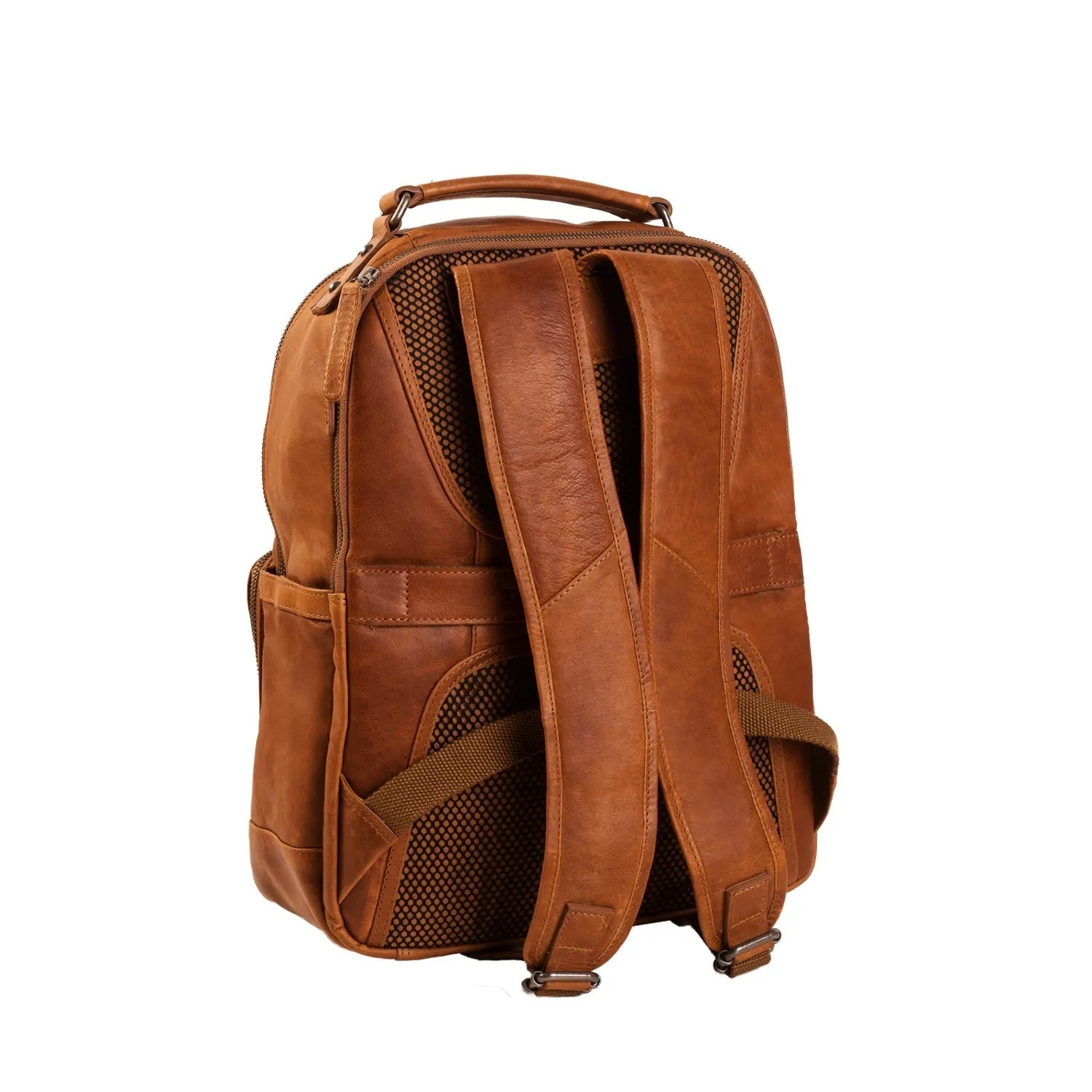 Leather Backpack - The Chesterfield Brand Austin Cognac