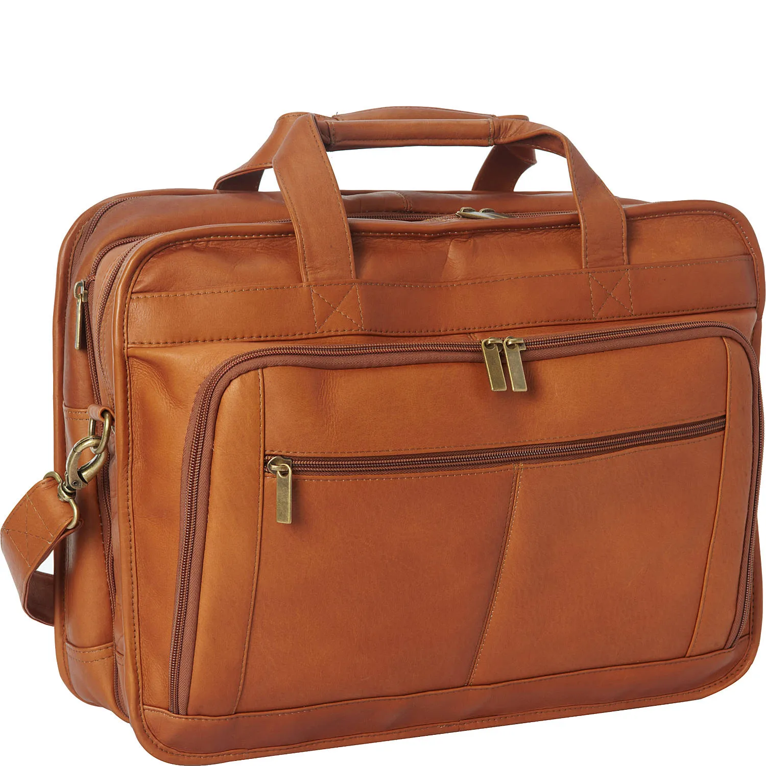 Leather Oversized Laptop Briefcase