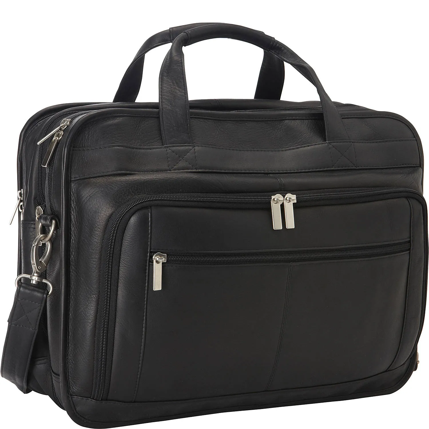 Leather Oversized Laptop Briefcase