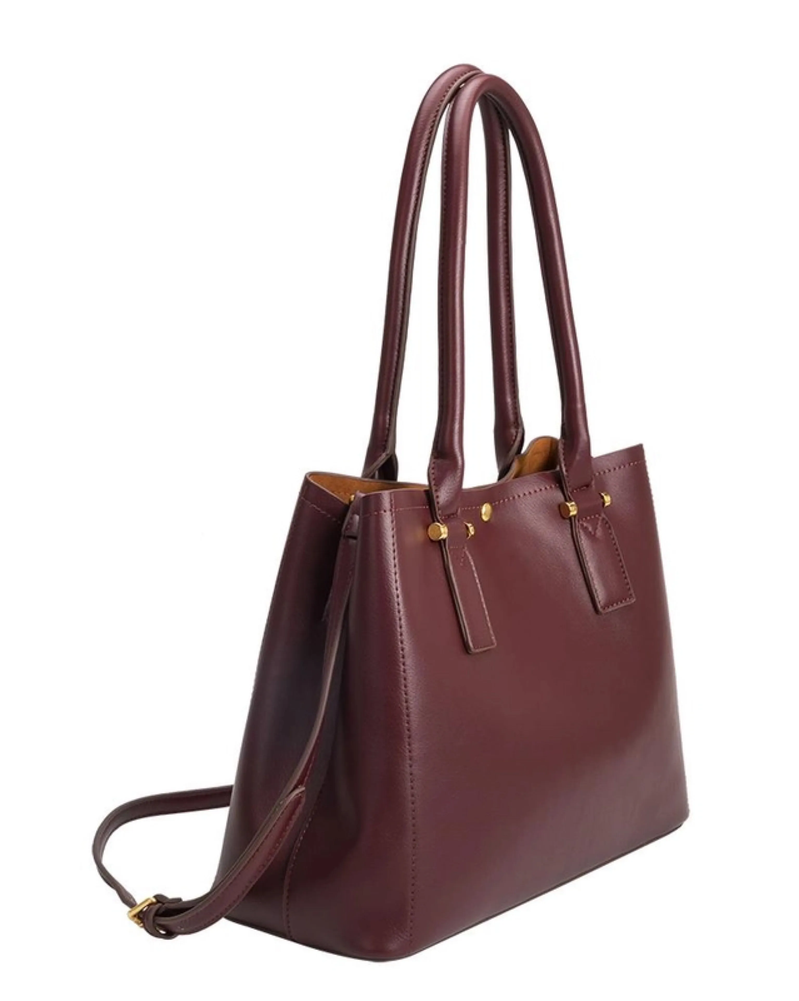 Madison Winter Satchel in Burgundy