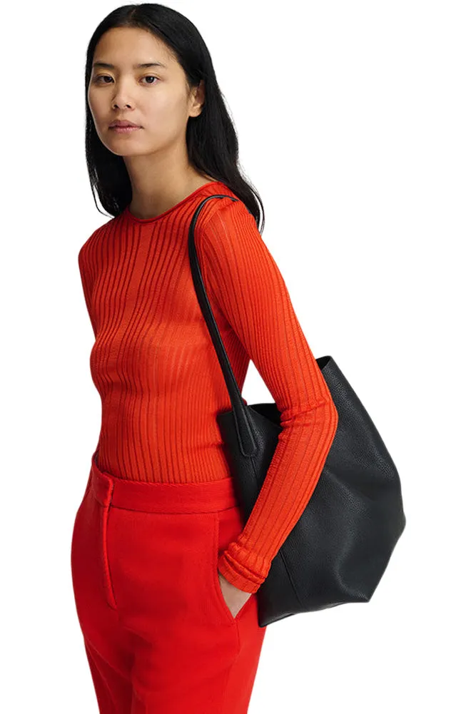 Mansur Gavriel Everyday Cabas Bag in Black Leather