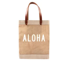 Market Tote  Aloha (White Lettering)