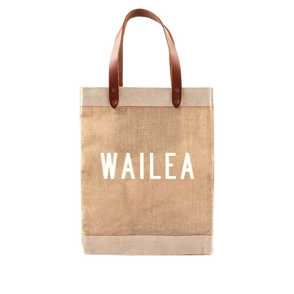 Market Tote Wailea (White Lettering)